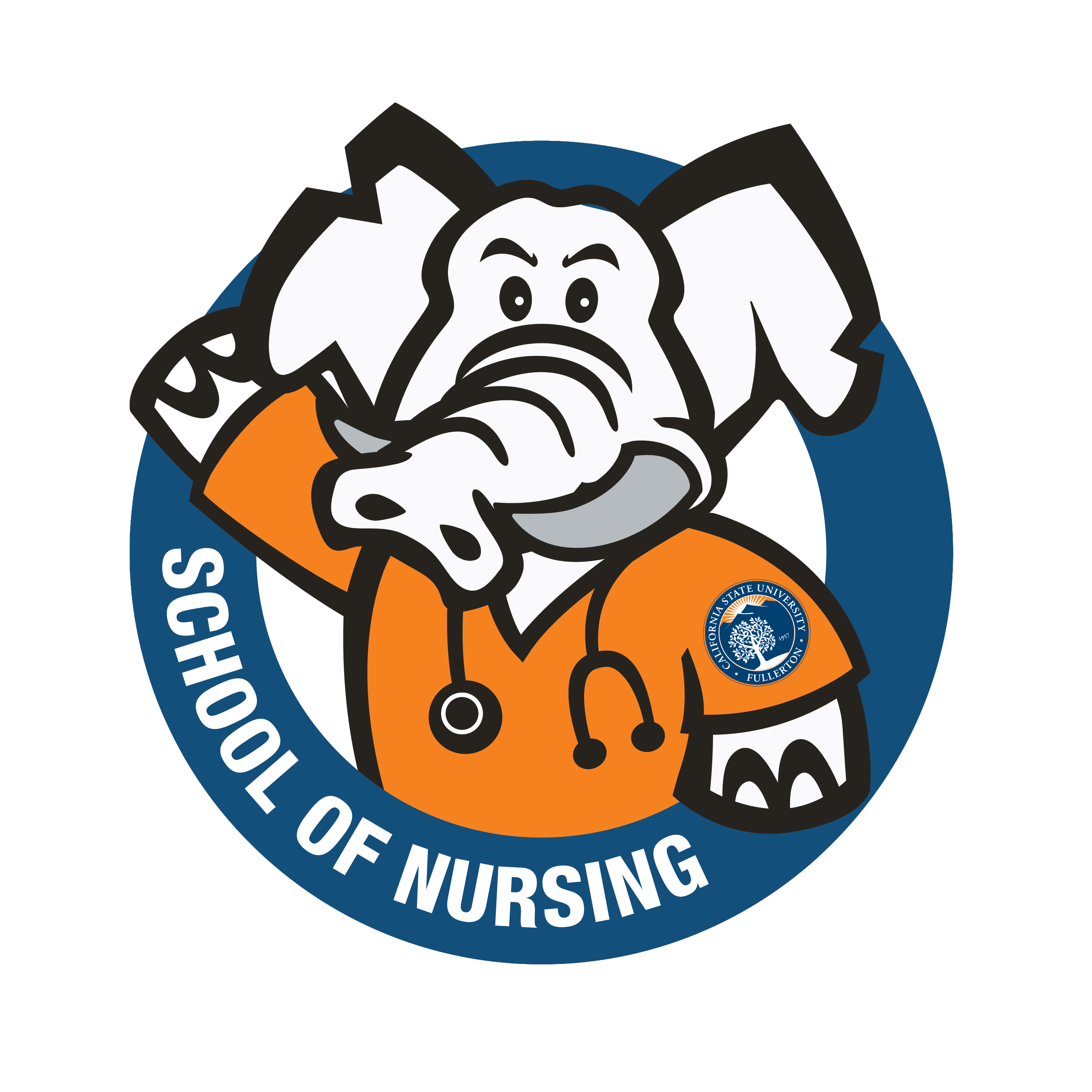 Tuffy the Titan in Nurse Scrubs